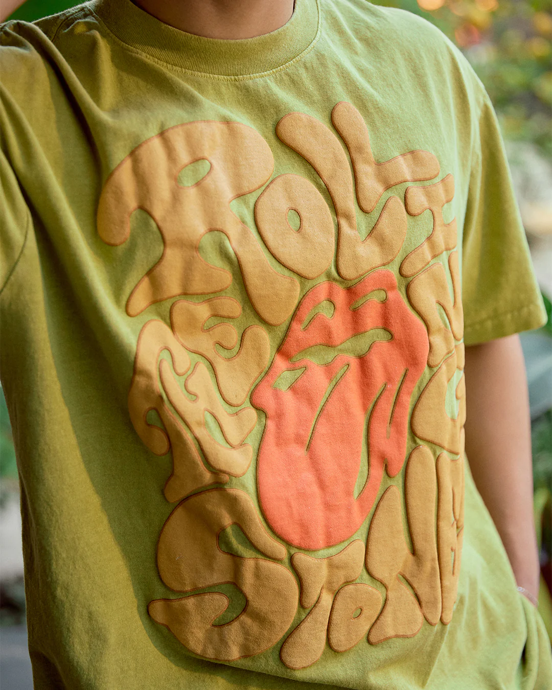 Puff Print Psychedelic Stones T-Shirt - Image 5