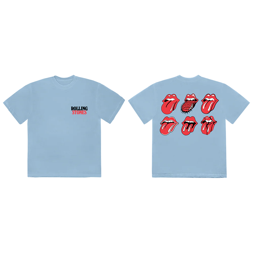 Rolling Stones Licks Blue T-Shirt - Image 3