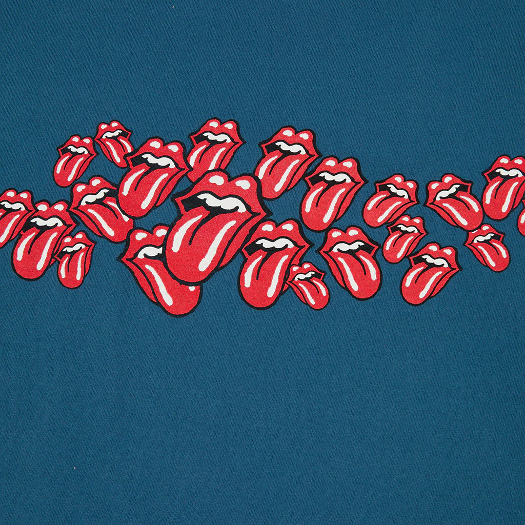 Rolling Stones Scattered Blue Licks Printed Longsleeve - Image 4