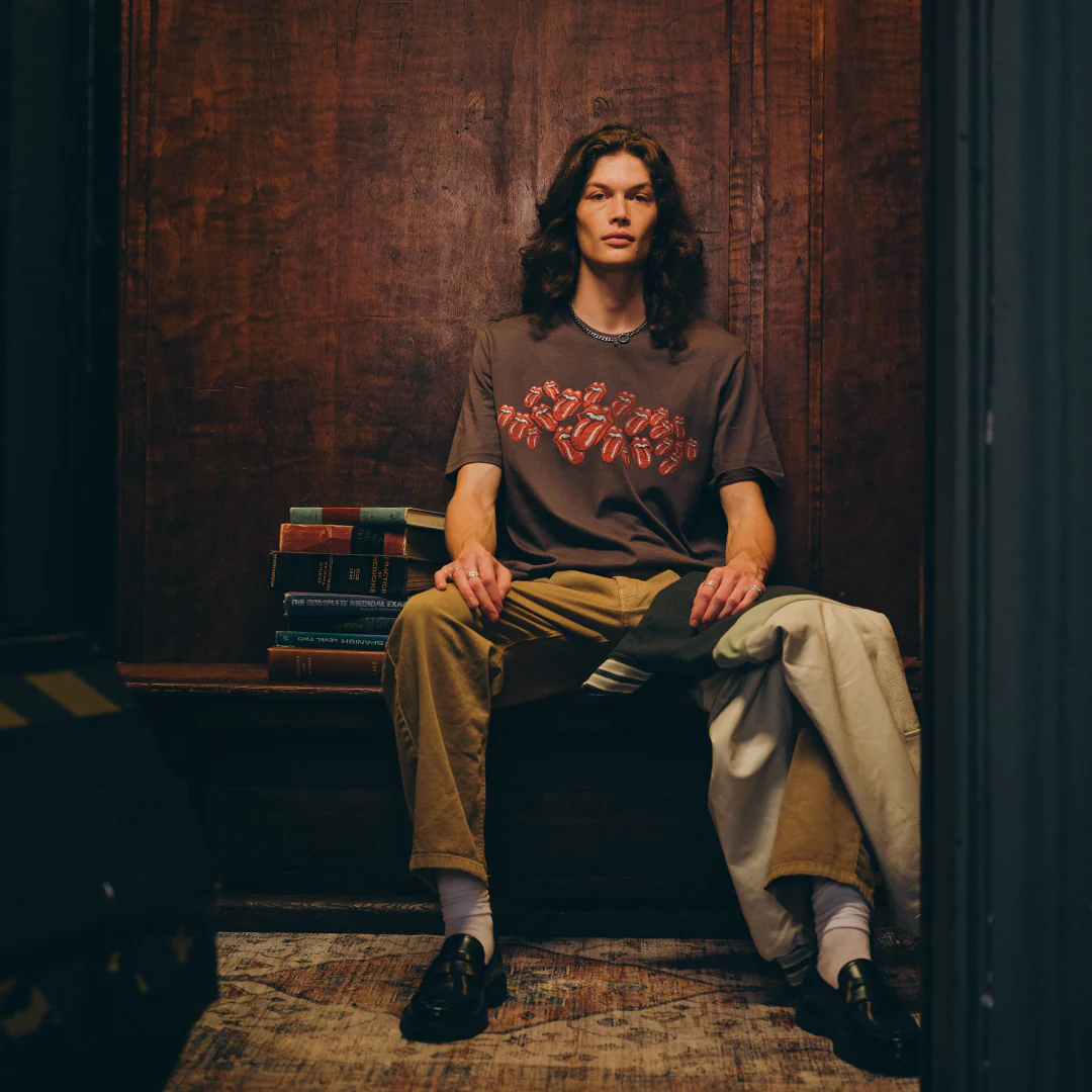 Rolling Stones Scattered Licks Printed T-Shirt - Image 2