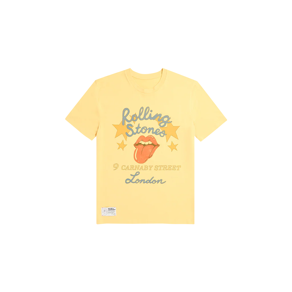 Rolling Stones Star Burst Logo Yellow T-Shirt