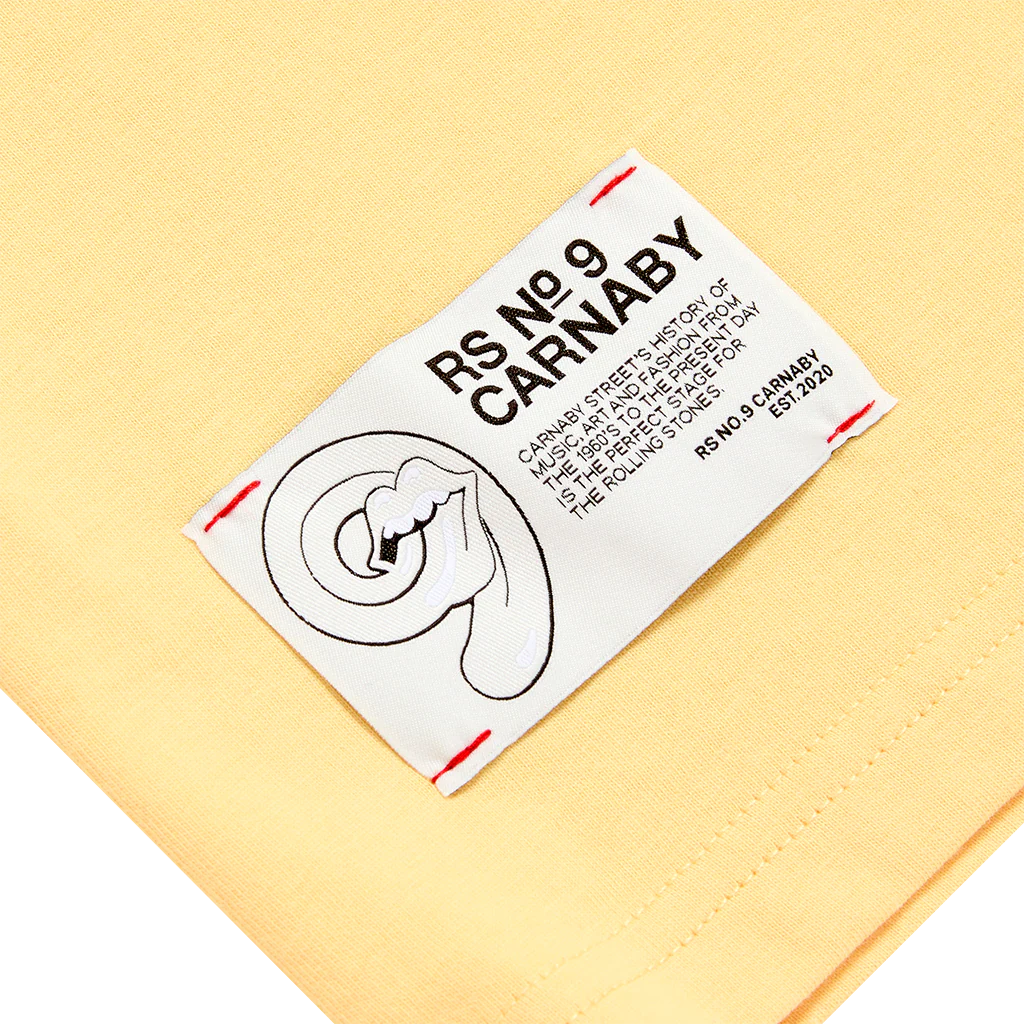Rolling Stones Star Burst Logo Yellow T-Shirt - Image 7