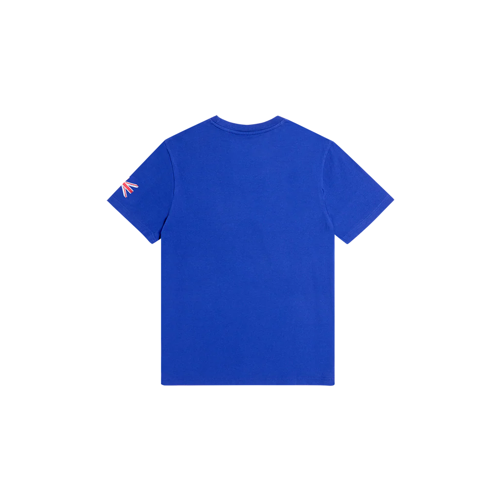 Rolling Stones Union Jack Crooked Blue T-Shirt - Image 7