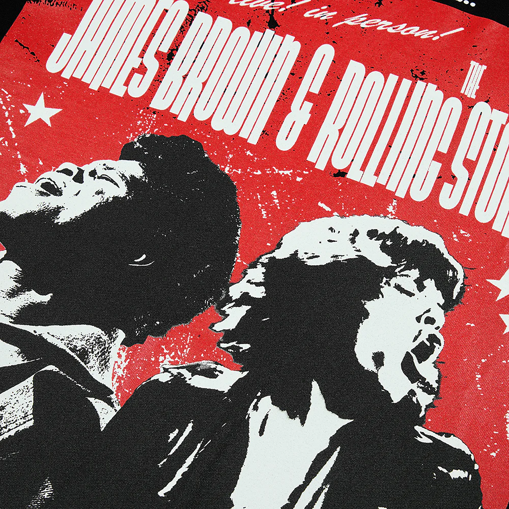 Rolling Stones x James Brown TAMI Show Black T-Shirt - Image 2