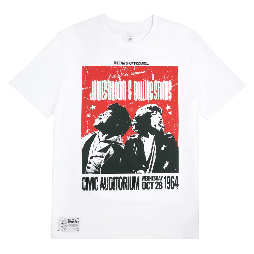 Rolling Stones x James Brown TAMI Show White T-Shirt