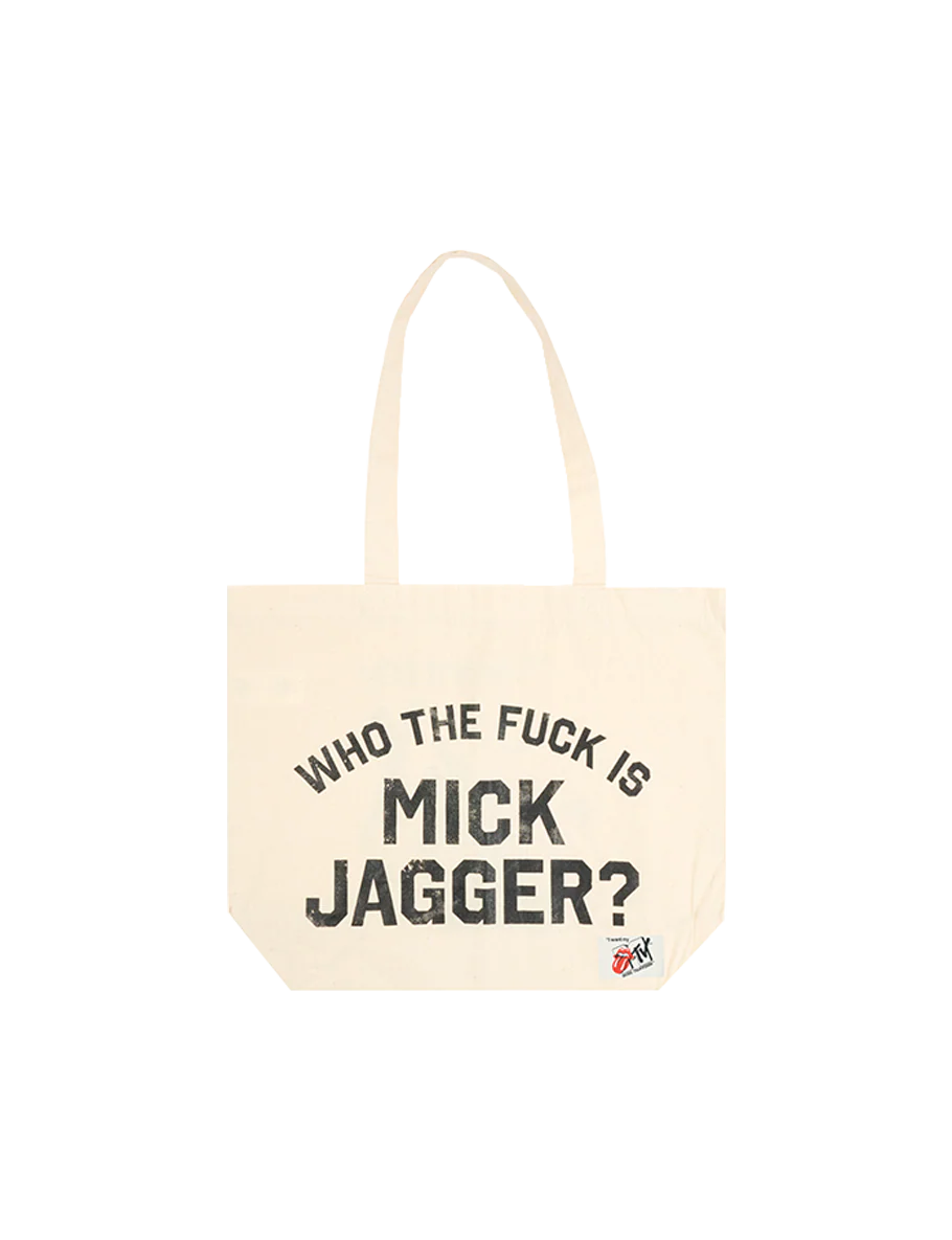 Rolling Stones x MTV Who The F Is Mick Jagger? Tote