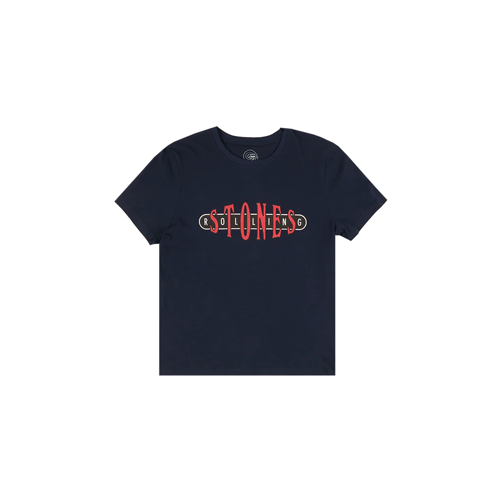 Rollling Stones Fitted Navy Varsity T-Shirt