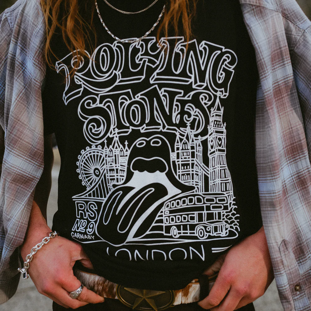RS No. 9 London Graphic Black T-Shirt - Image 7