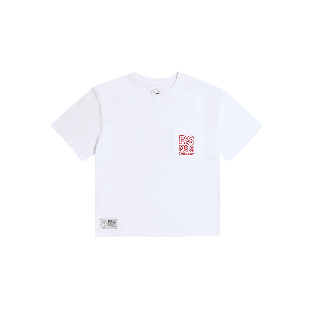 RS No. 9 London Graphic Oversized White T-Shirt