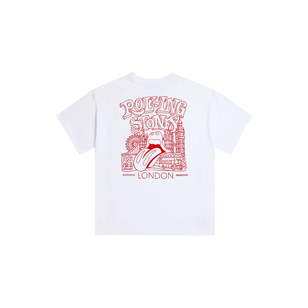 RS No. 9 London Graphic Oversized White T-Shirt - Image 2