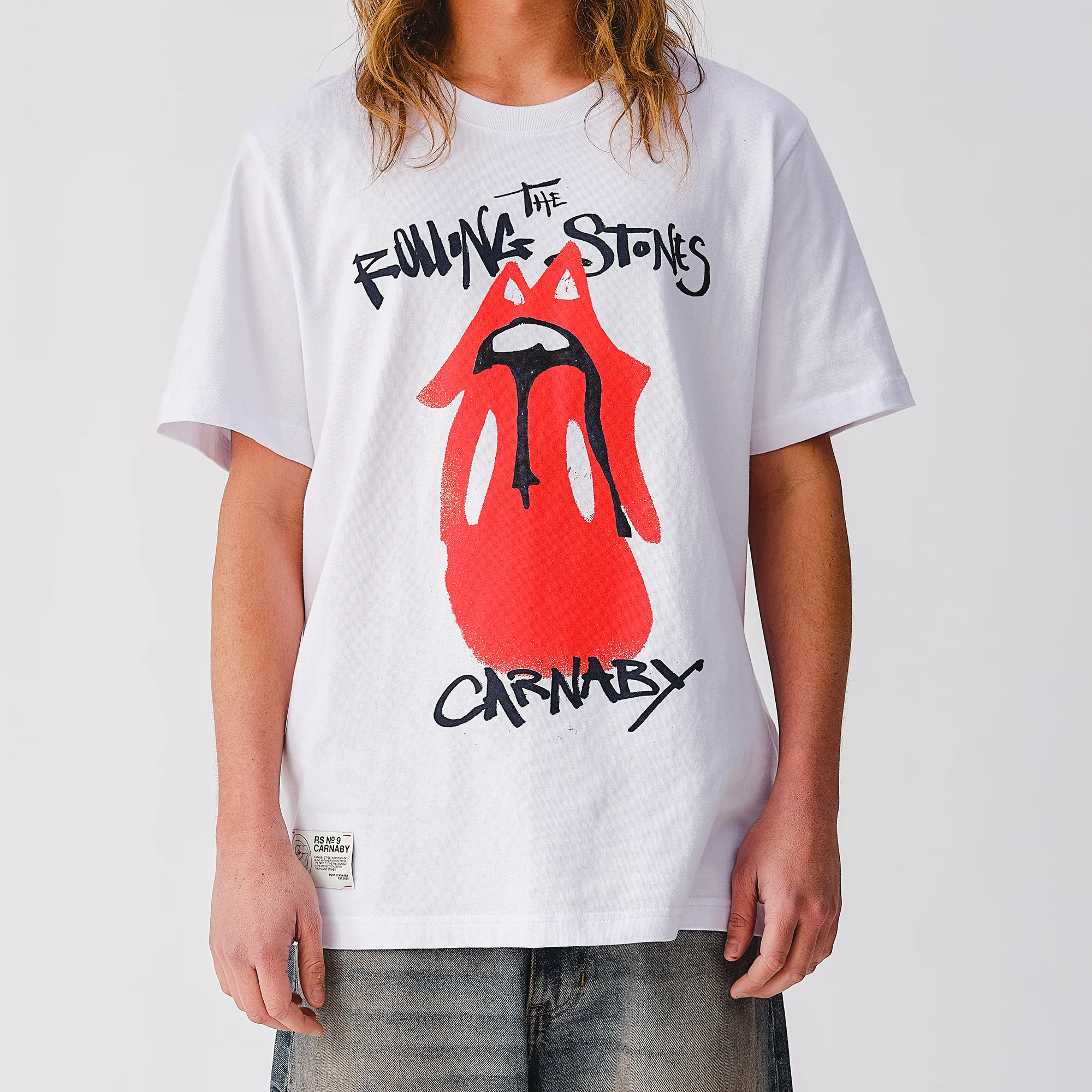 RS No. 9 Tongue Evolution White T-Shirt - Image 5