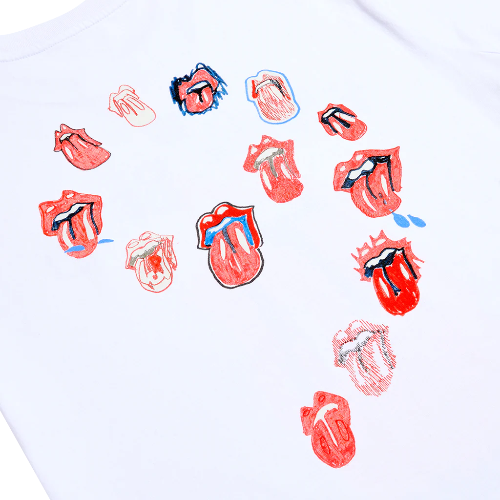 RS No. 9 Tongue Evolution White T-Shirt - Image 9