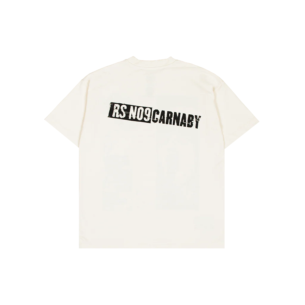RS No. 9 White Graphic T-Shirt - Image 3