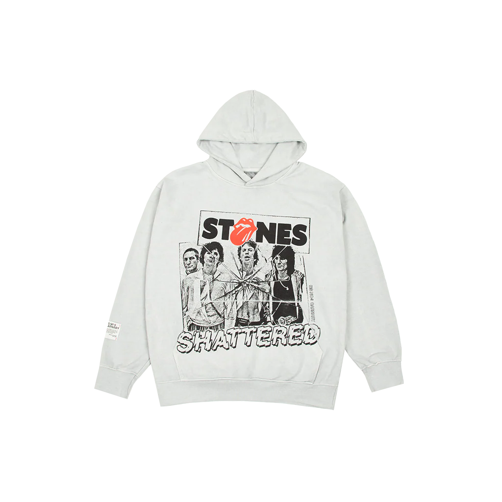 Shattered Graphic Grey Hoodie