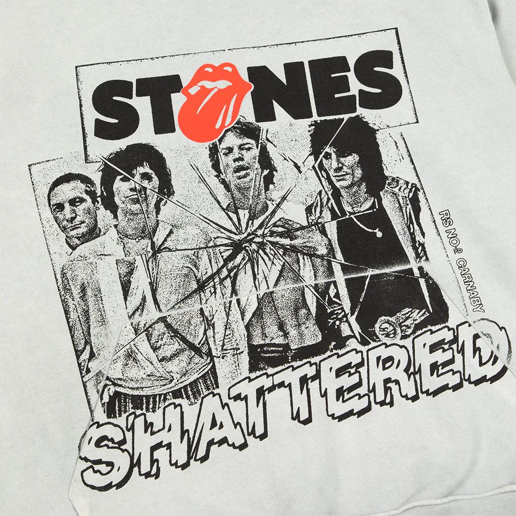 Shattered Graphic Grey Hoodie - Image 3