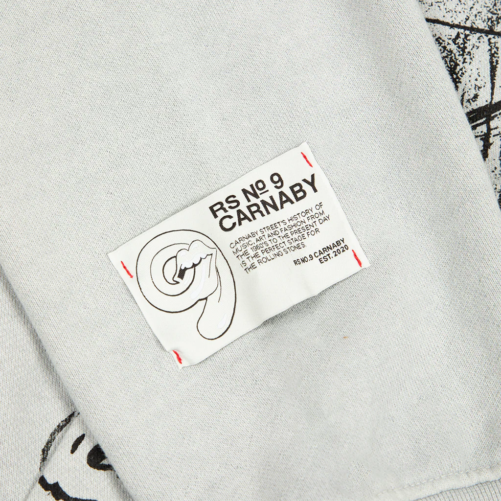 Shattered Graphic Grey Hoodie - Image 4