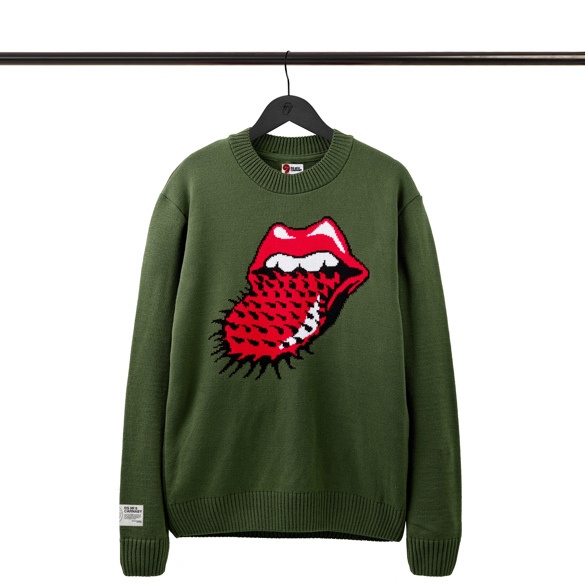 Spiked Tongue Tight Knit Sweater