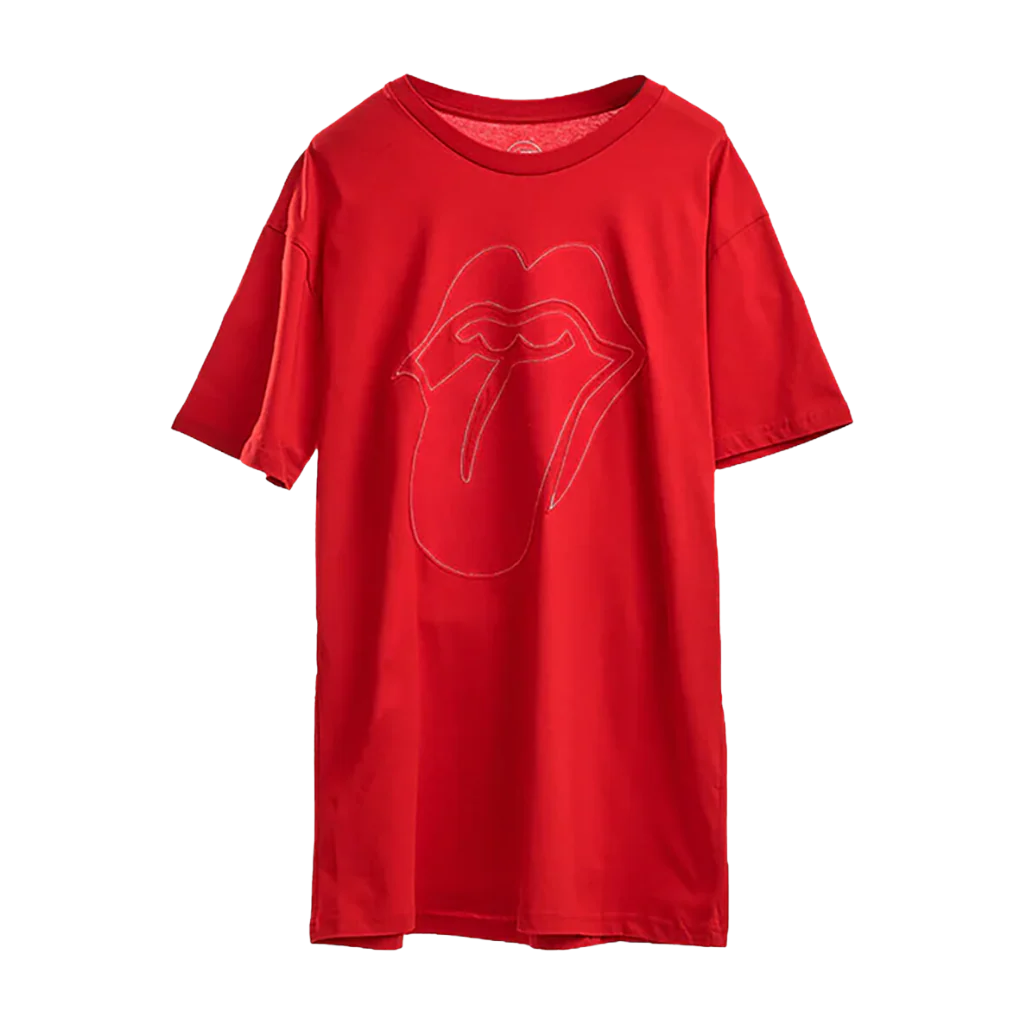 Stones Red Classic Tongue Applique T-Shirt