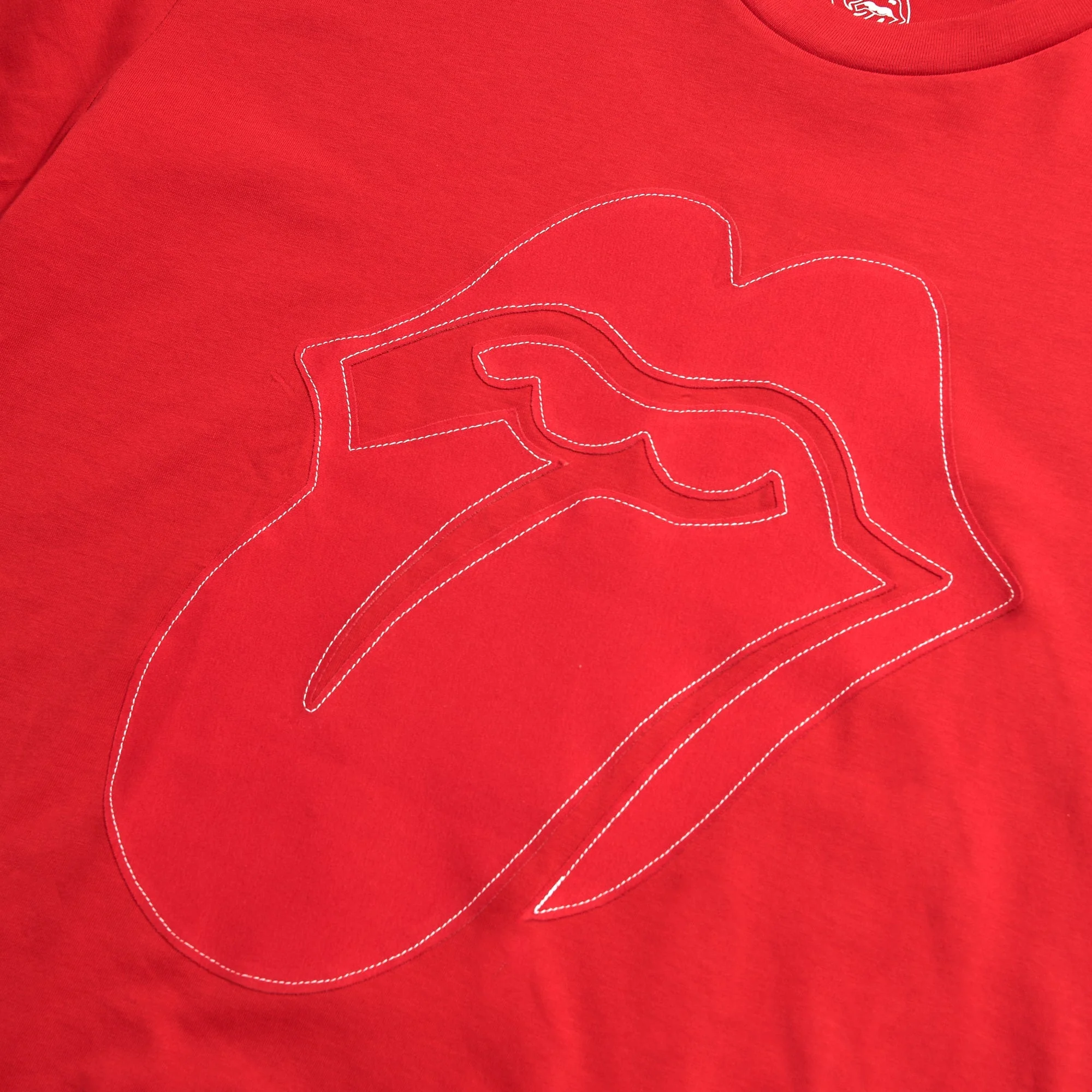 Stones Red Classic Tongue Applique T-Shirt - Image 2