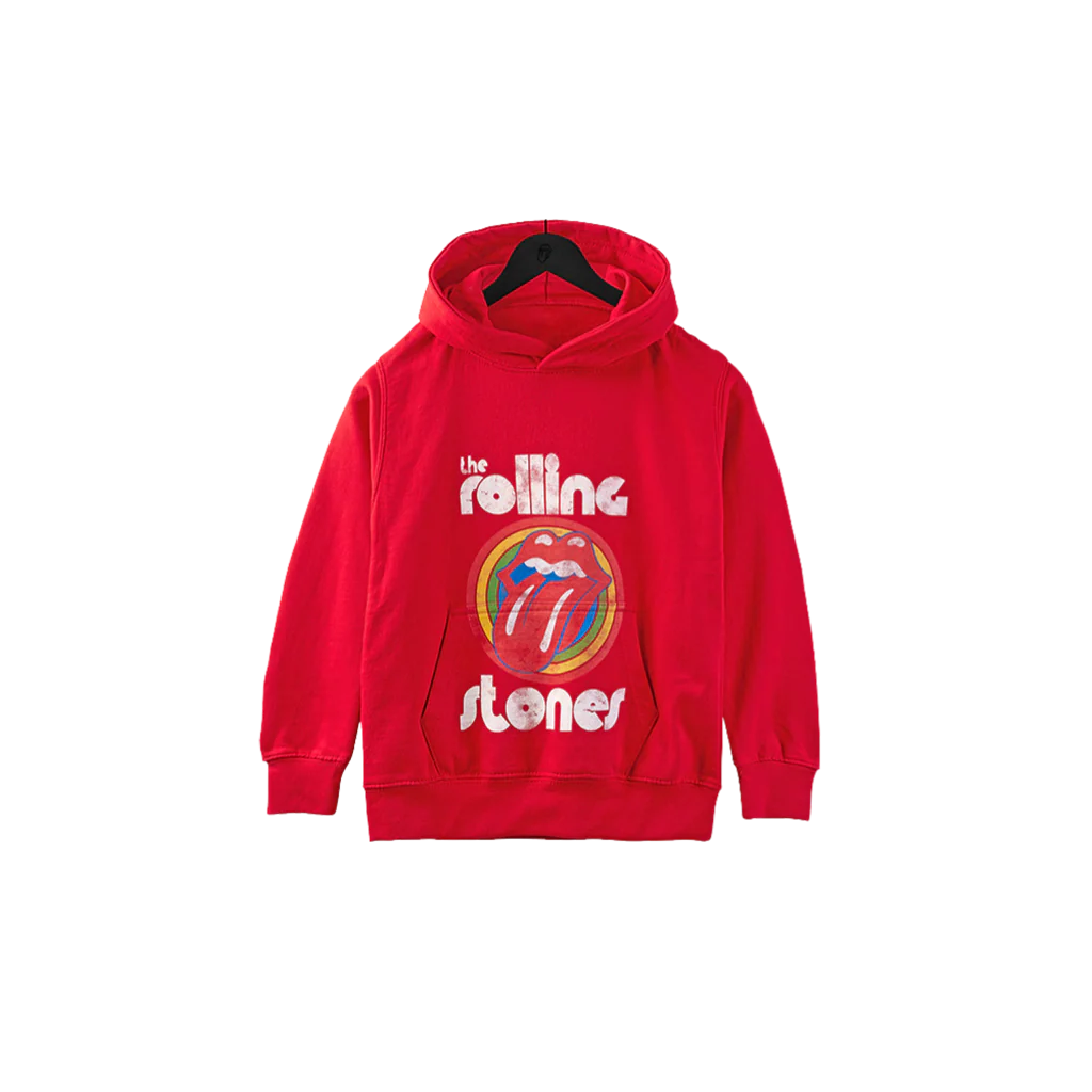 Stones Red Kids Retro Hoodie