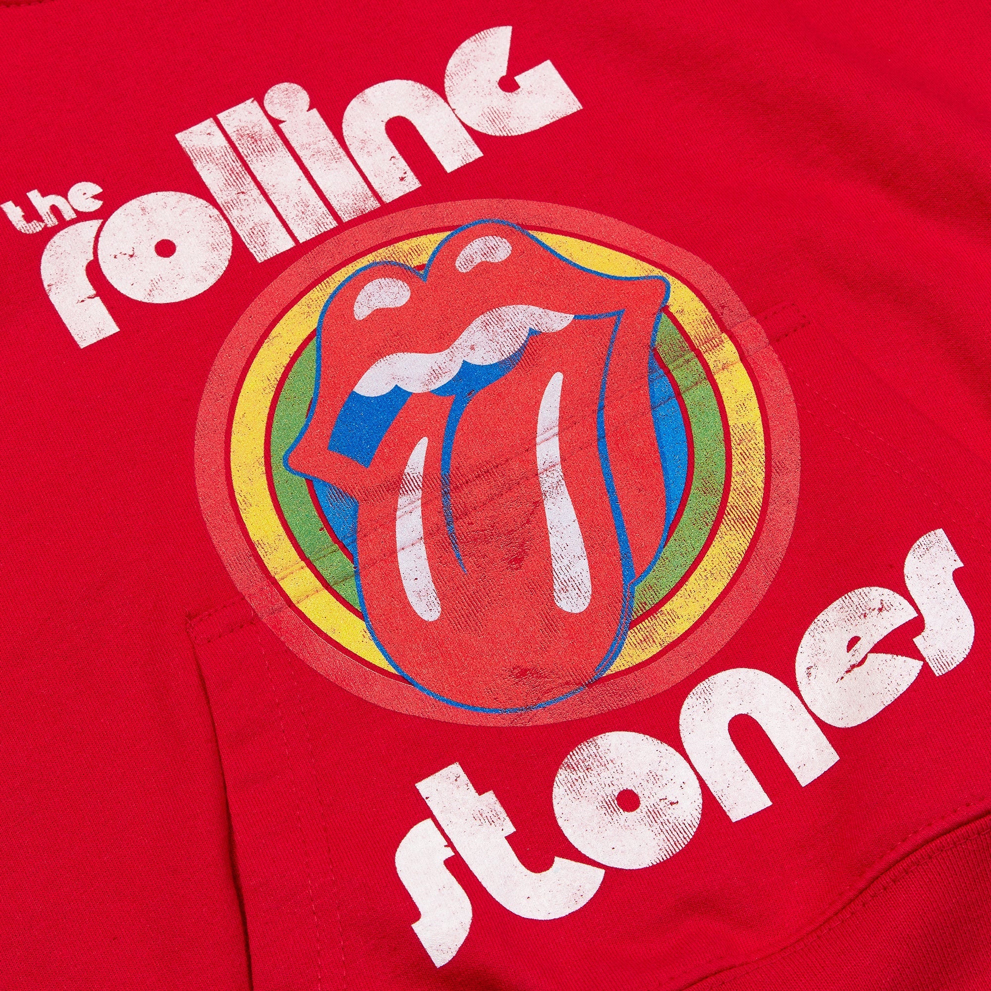 Stones Red Kids Retro Hoodie - Image 2