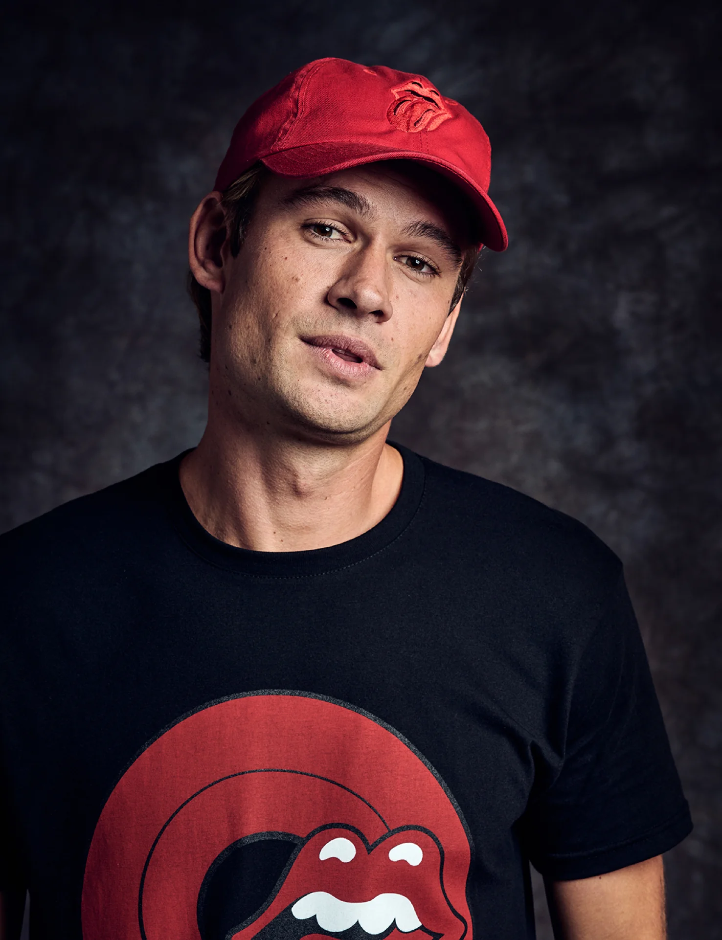 Stones Red Tongue Dad Cap