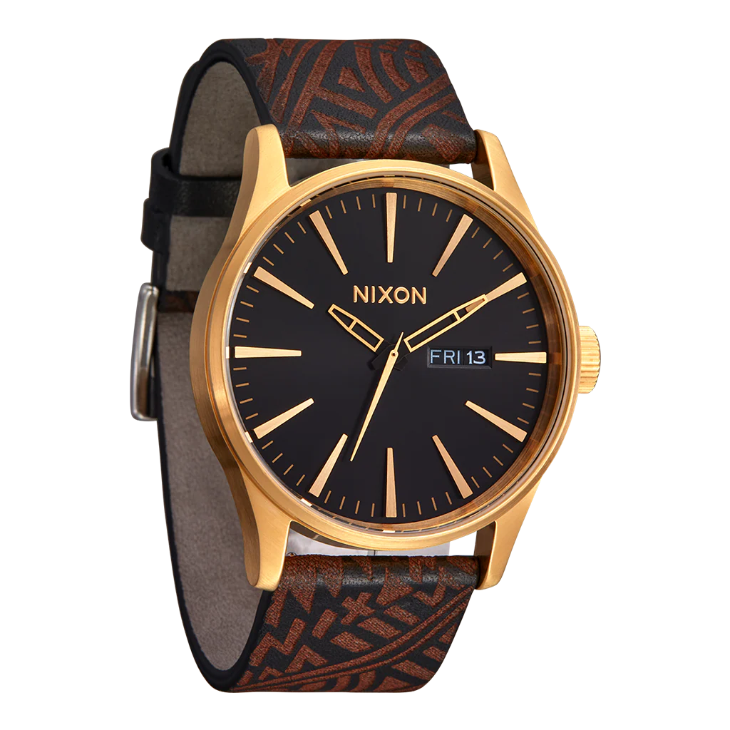 Stones x Nixon 23mm Black Leather Band