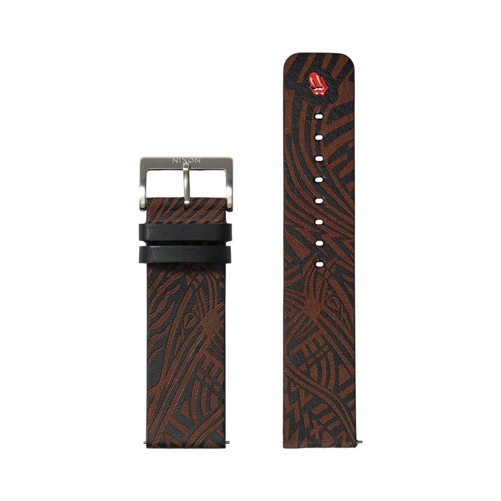Stones x Nixon 23mm Black Leather Band - Image 3