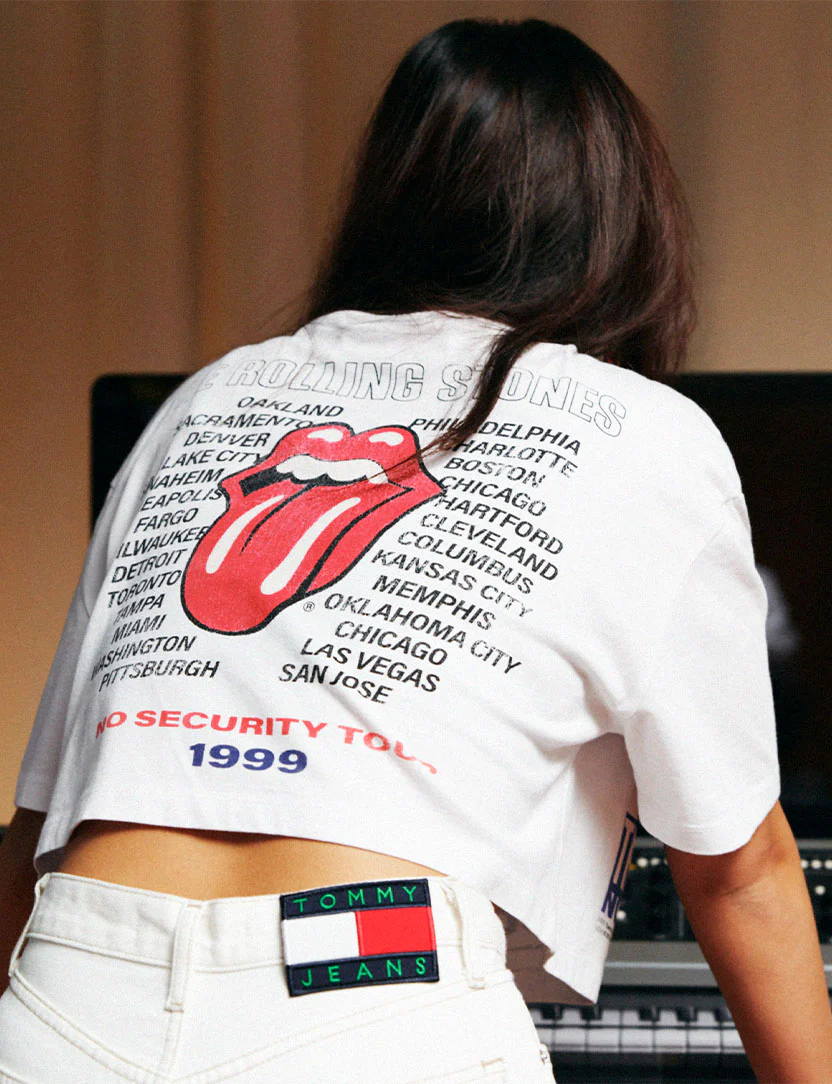 Stones x Tommy Hilfiger Crop T-Shirt - Image 5
