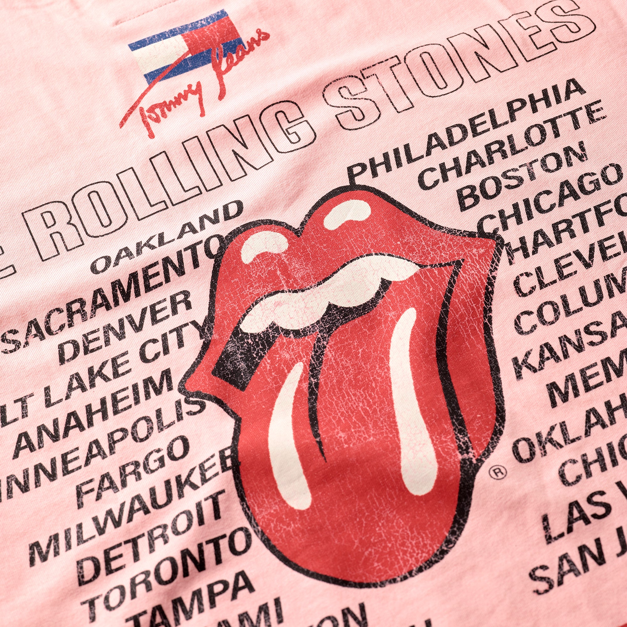 Stones x Tommy Hilfiger Duchess Pink T-Shirt - Image 3