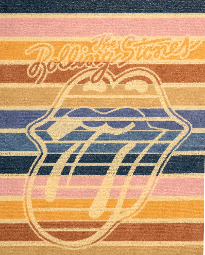 Striped Classic Tongue Beach Towel and Strap - Image 4