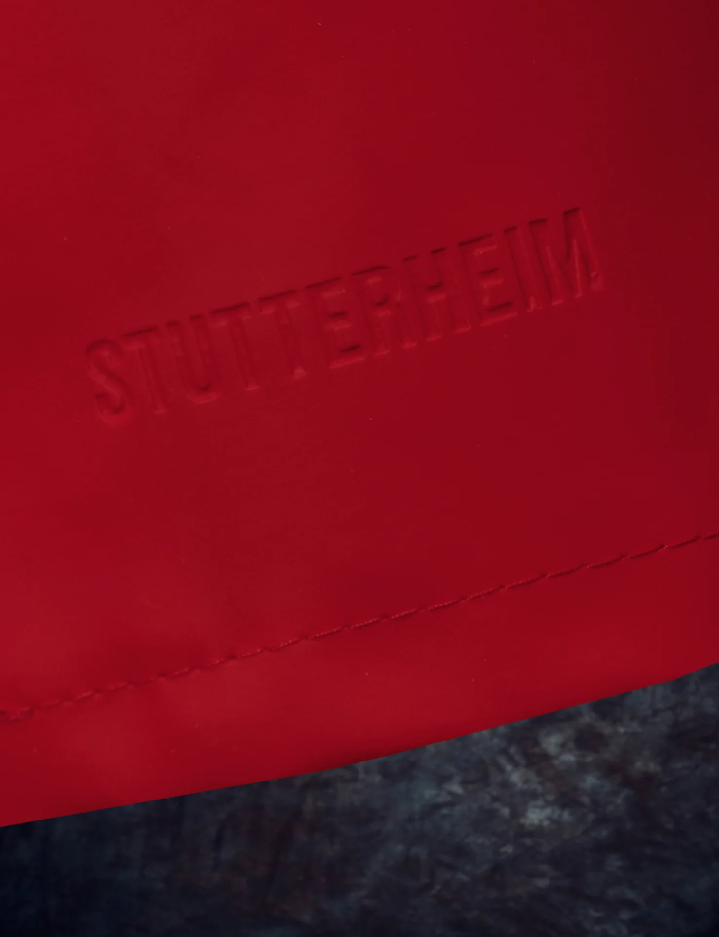 Stutterheim x Stones Red Tongue Logo Raincoat - Image 3