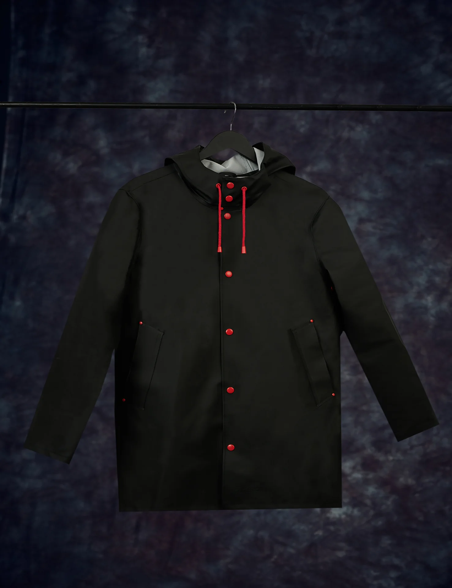 Stutterheim x Stones Tonal Logo Raincoat - Image 2