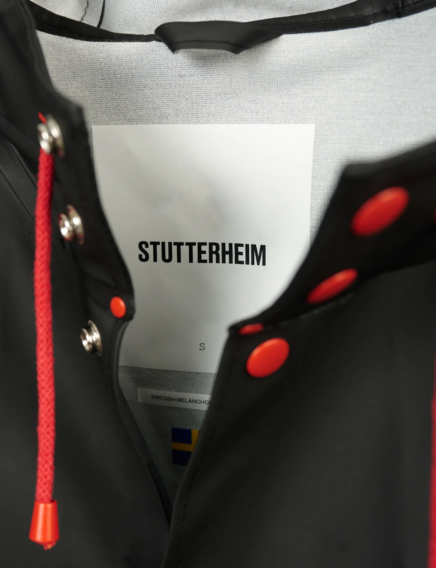 Stutterheim x Stones Tonal Logo Raincoat - Image 3