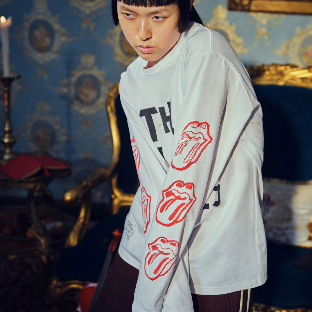Taped Logo Distressed Longsleeve T-Shirt - Image 6