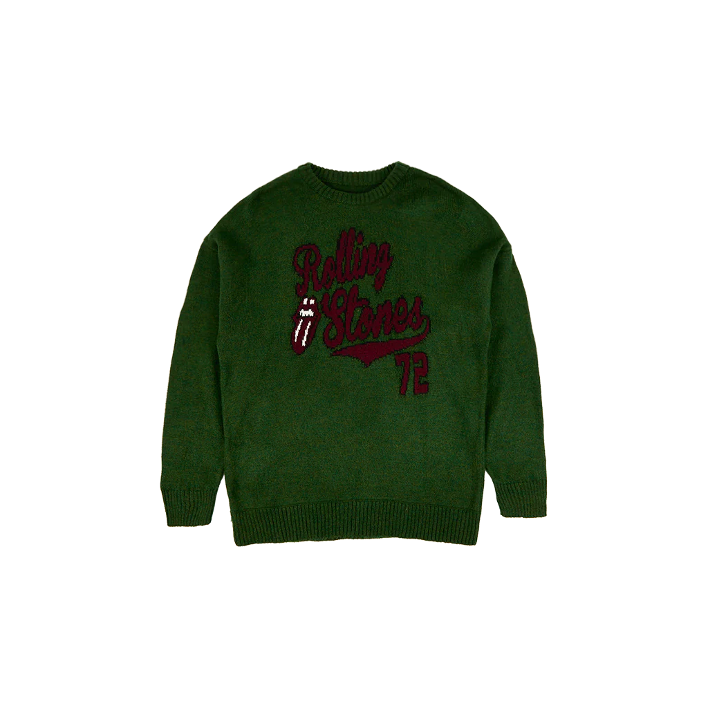 The Rolling Stones Green Knit Sweater