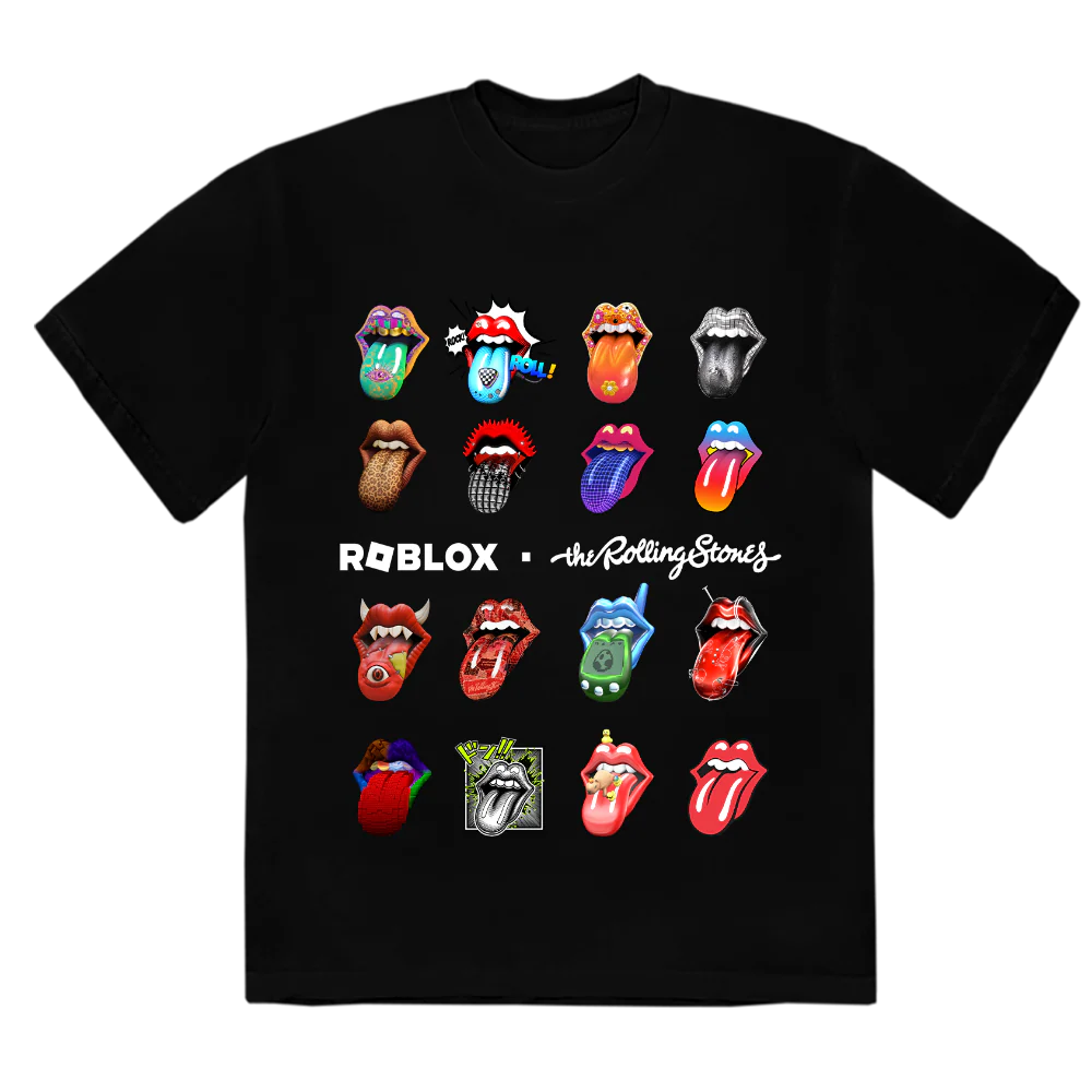 The Rolling Stones Hot Lips x Roblox T-Shirt