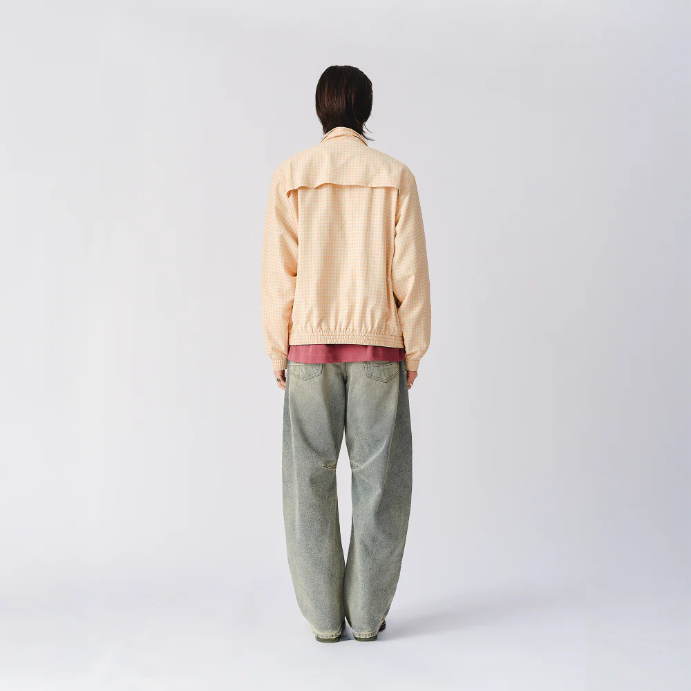 The Rolling Stones Natural Check Harrington Windbreaker Jacket - Image 4