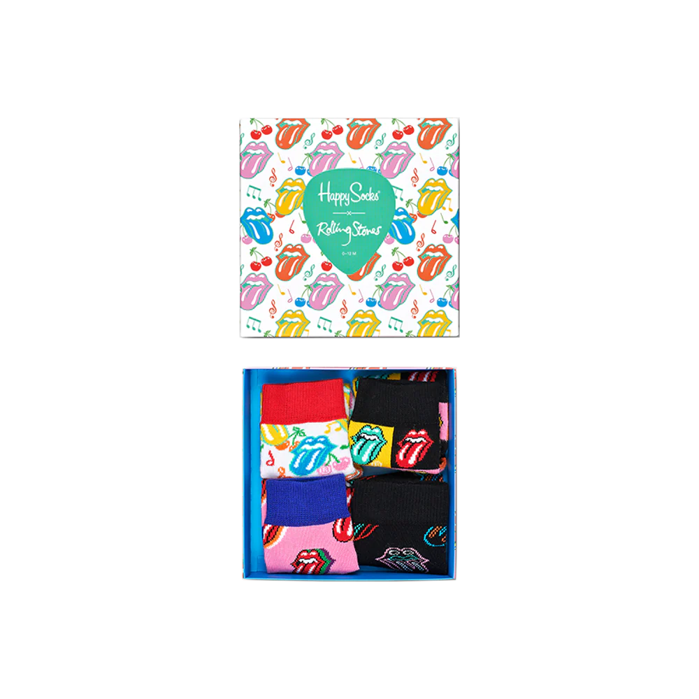 The Rolling Stones x Happy Socks Kids Gift Box 4 Pack