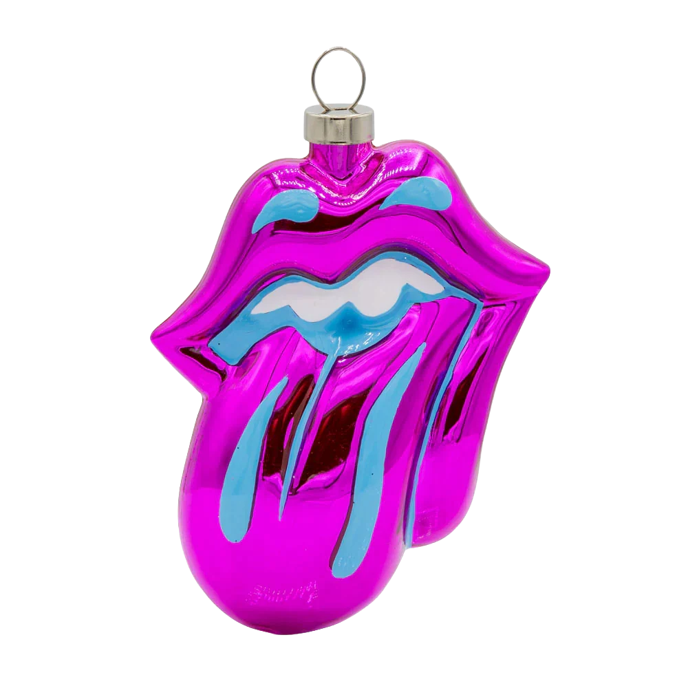 The Rolling Stones x Kat + Annie Pink Tongue Ornament