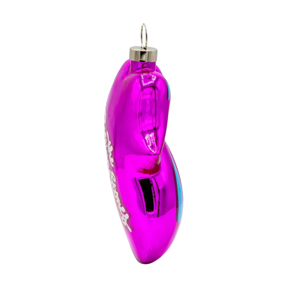 The Rolling Stones x Kat + Annie Pink Tongue Ornament - Image 3
