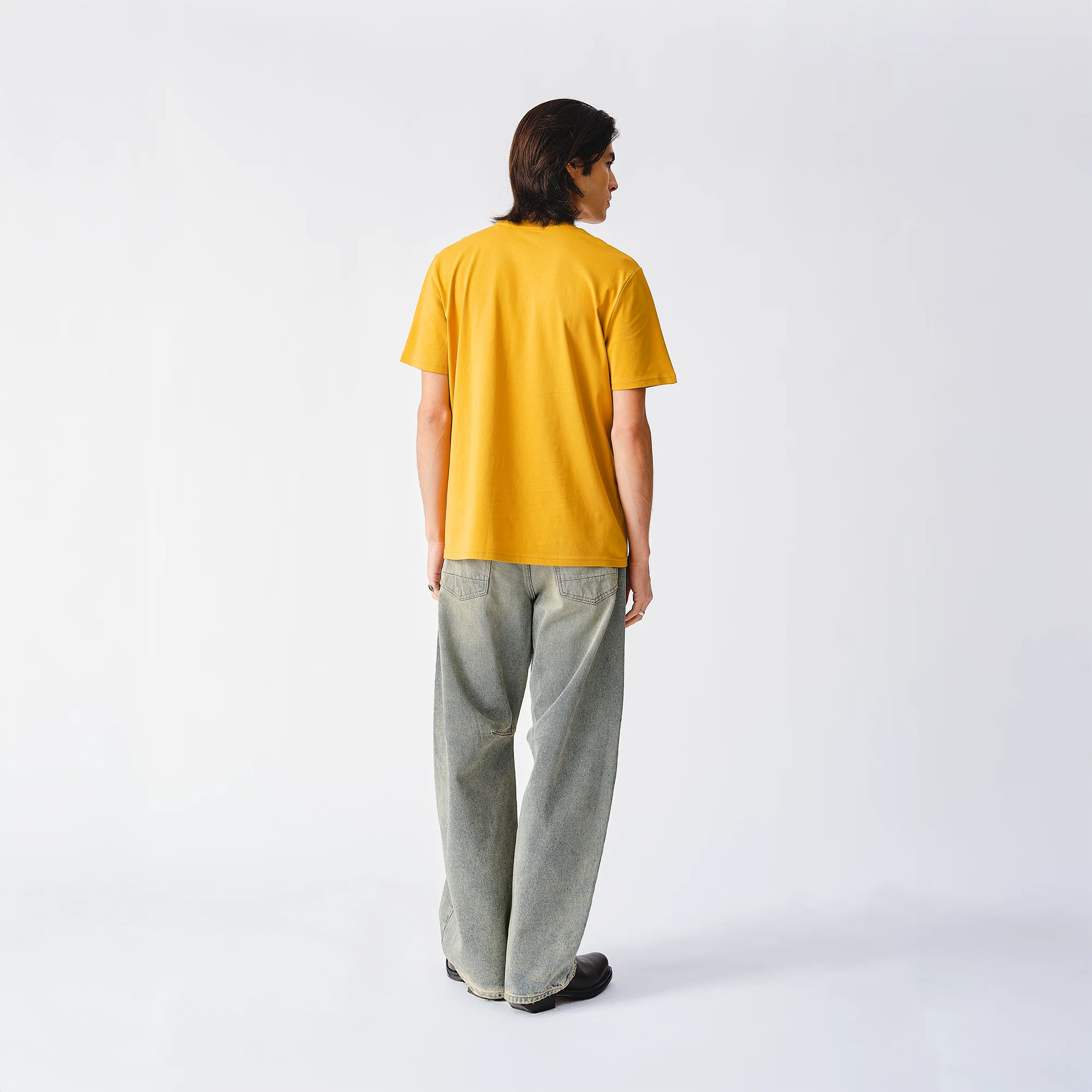The Stones Band Figures Mustard T-Shirt - Image 3
