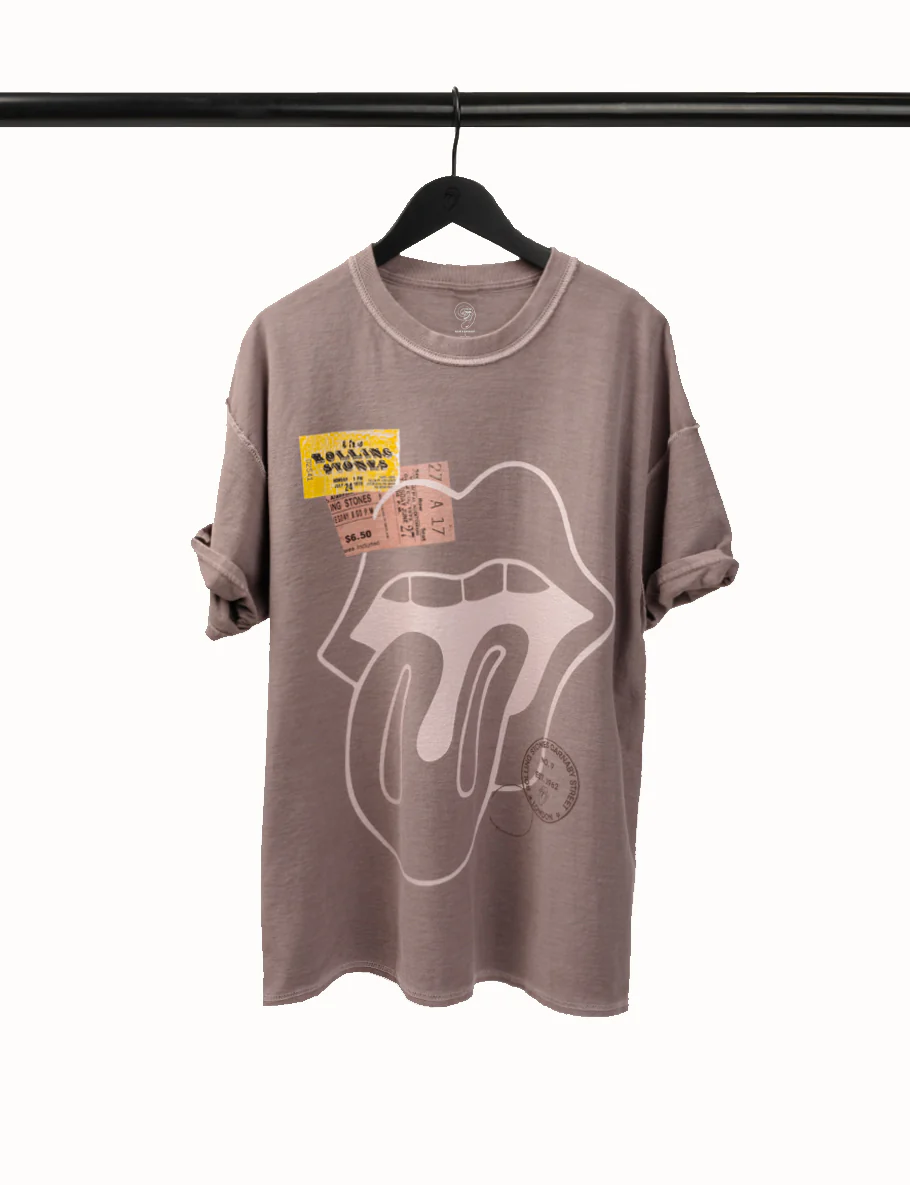 Ticket Stub Cuffed Sleeve T-Shirt