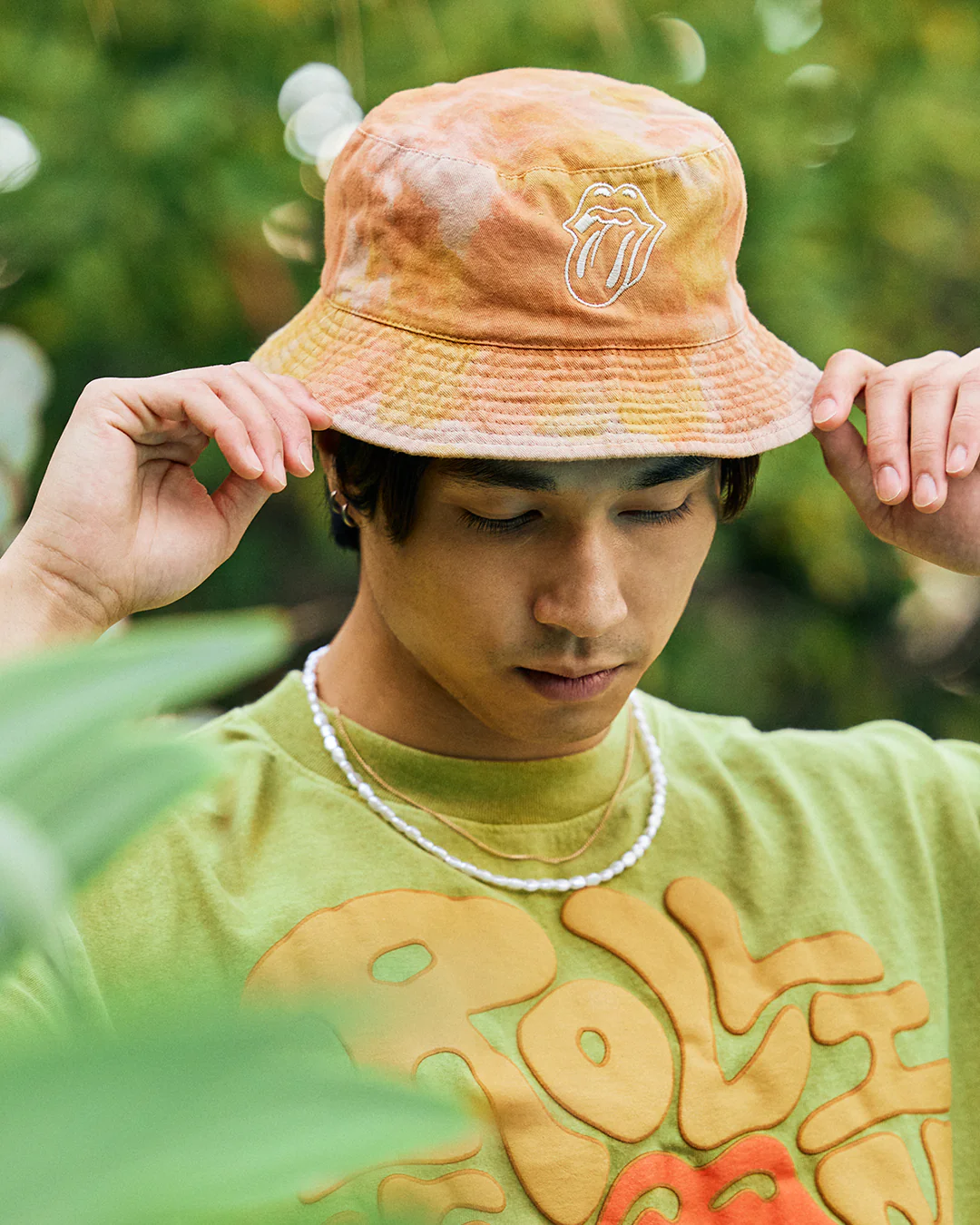 Tie Dye Embroidered Tonal Logo Bucket Hat - Image 3