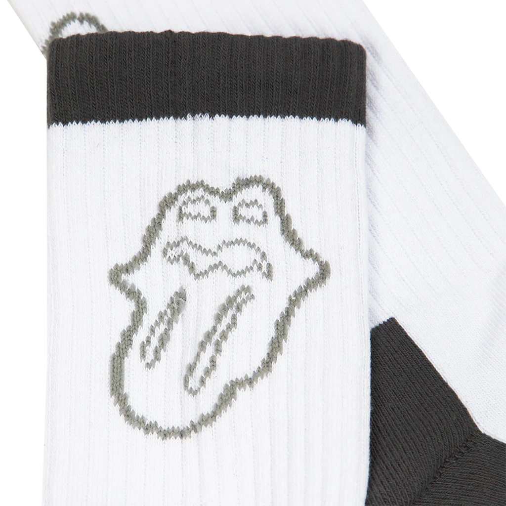 Tongue Logo Grey Mid Socks - Image 2