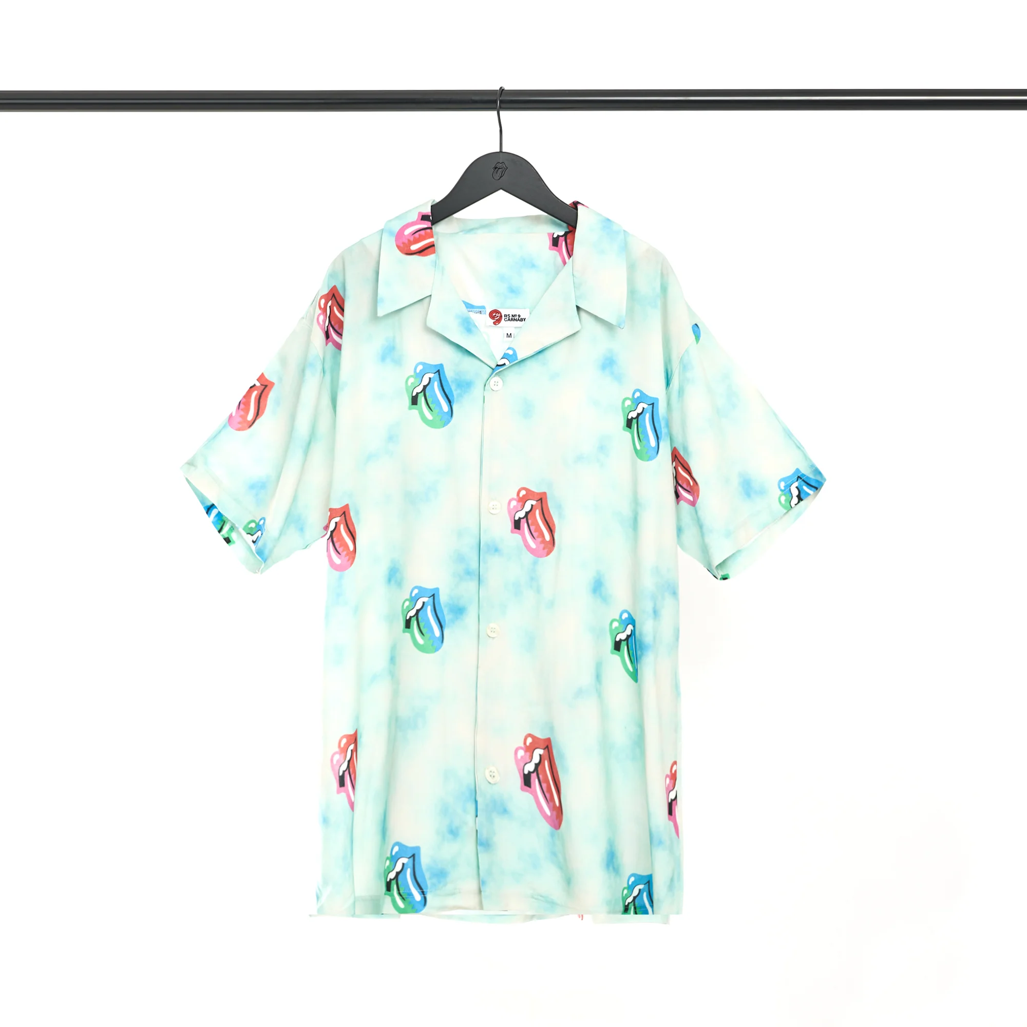 Tongue Print Tropical Shirt
