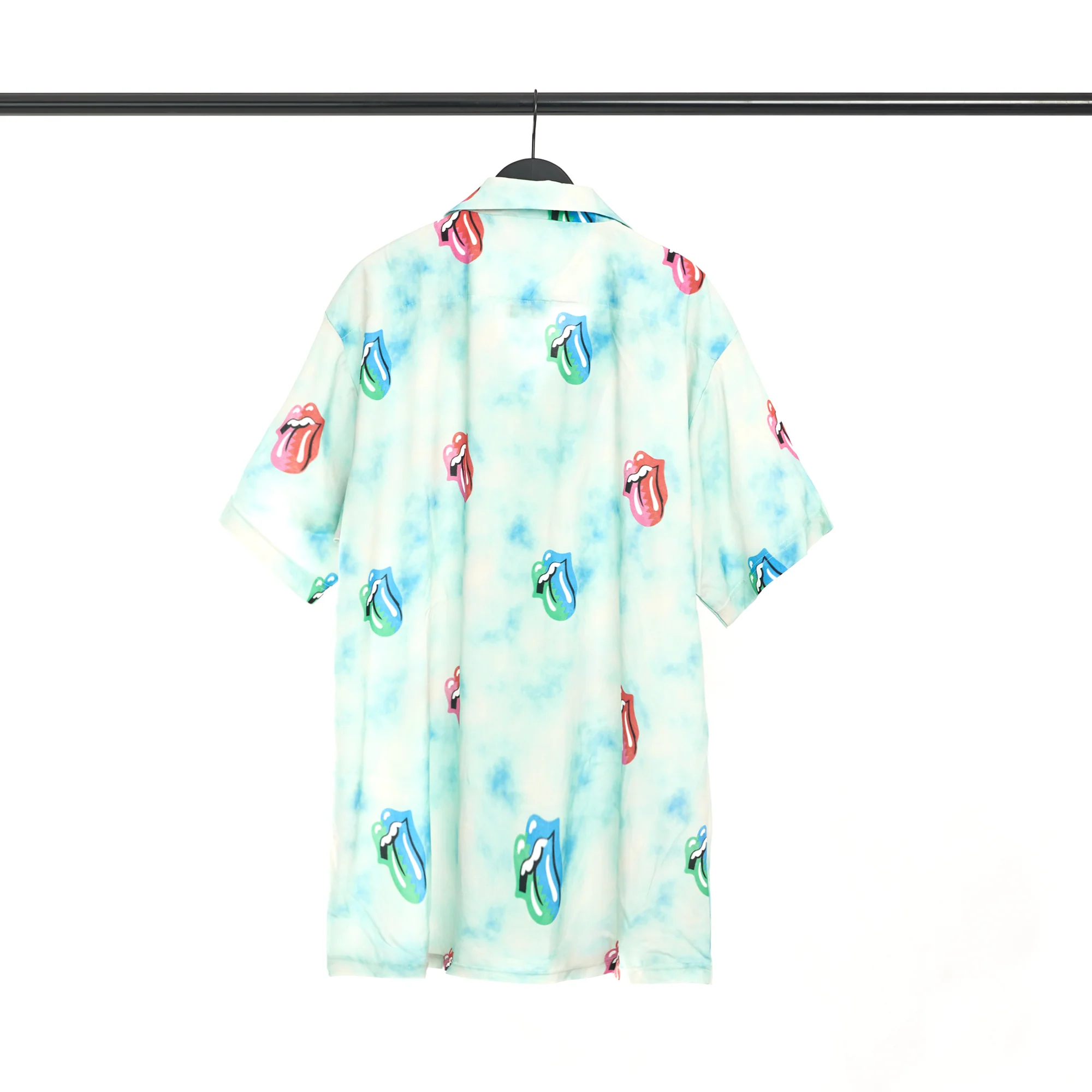 Tongue Print Tropical Shirt - Image 2