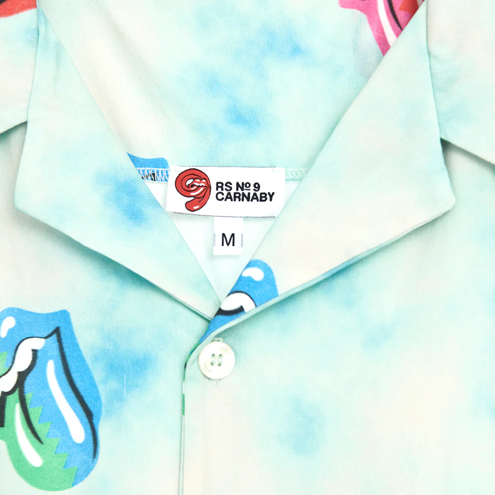Tongue Print Tropical Shirt - Image 4