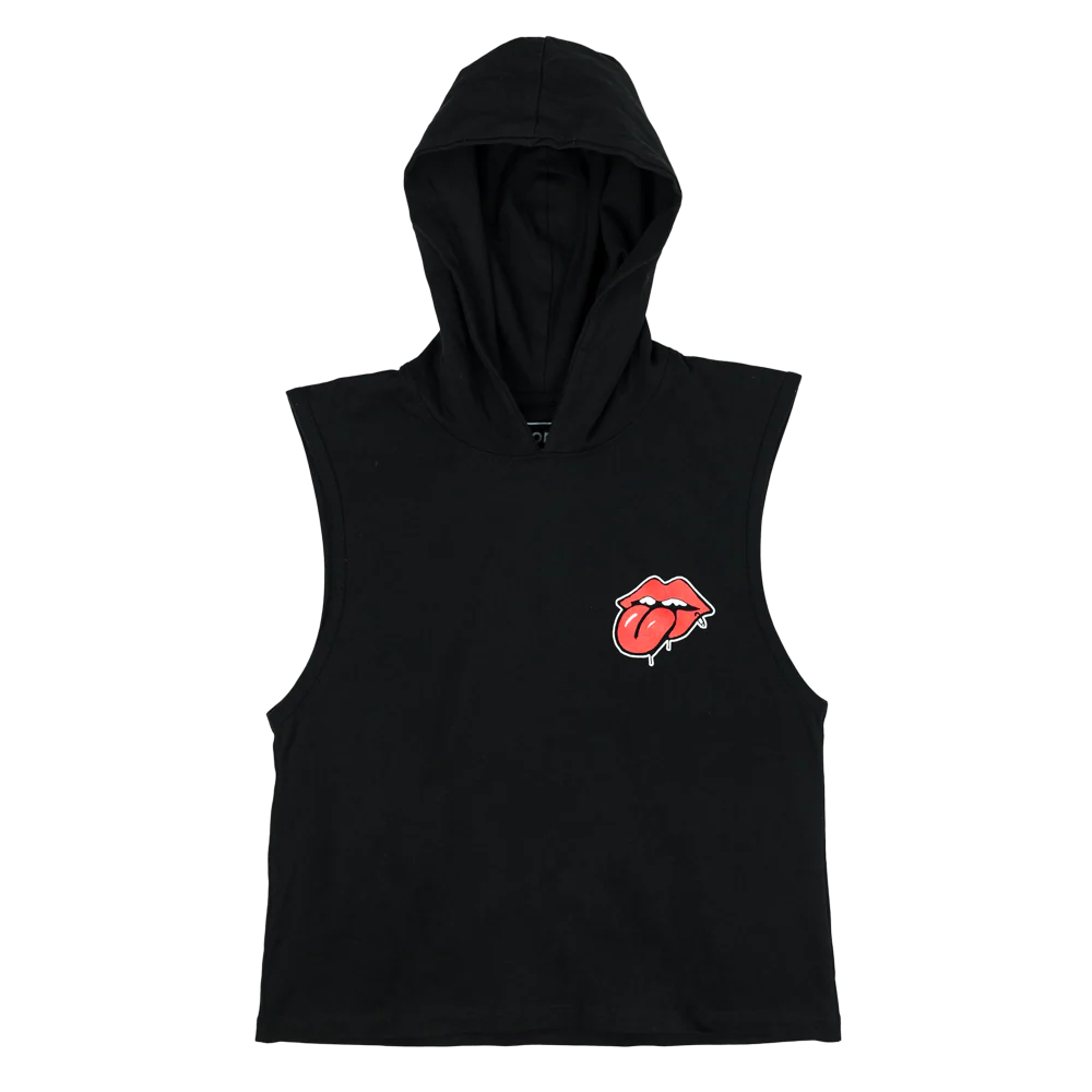 Trevor Andrew x Stones Black Hooded Top - Image 2