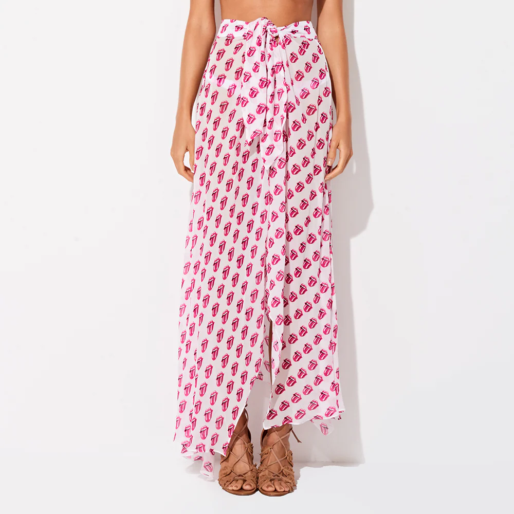 Triya x Stones Tongue Print Wrap